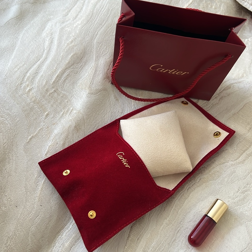 Cartier jewelry holder + Perfume Holder + Shopping bag